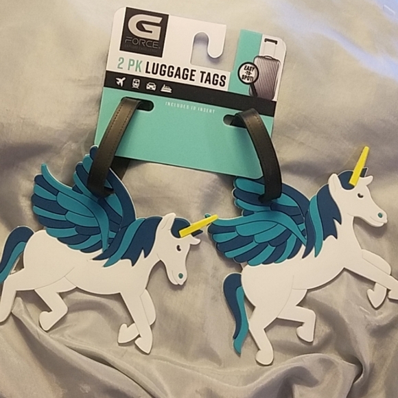 g force Other - Luggage tag 2pk set new on card blue w/ yellow